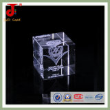 Bright Cube Laser 3D Crystal for Souvenir Gift