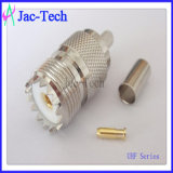 UHF Female Crimp Connector for Rg58 Cable (UHF-KC-3)