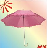 23''*8k. Manual Open Straight Lace Umbrella for Women