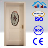High Quality MDF Wooden Oval Glass Door