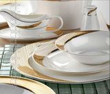 57 PCS Bone China Dinnerware