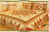 Patchwork Quilt with Leather Fabric (2003/214HL)