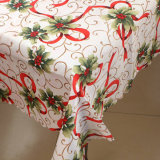 100% Polyester Christmas Printed Tablecloth