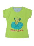 Wholesale Kids Girl T-Shirt with Printed (STG025)