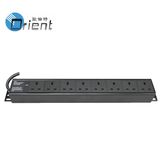 1.5u 8 Ways UK PDU with Power Indicator Light (ORT-UK1590-8-LT)