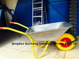 Heavy Duty PU Wheel Wheel Barrow with Galvanize Tray