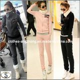 Women Casual Twinset Hoodie+Pants Thicken Berber Fleece Sportswear