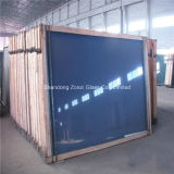 Float Dark Blue Reflective Glass for Shopfronts in Offices
