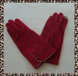 Ladies Fashion Wool for iPhone Gloves with Buttons