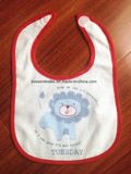 Promotional Cartoon Cotton Terry Custom Printing Velcro Baby Bib Printed Baby Apron