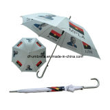 Mpla Straight White Umbrella for Vote/Bid/Election