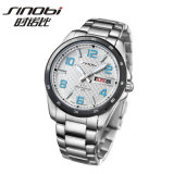 Stainless Steel Men Watch (white dial blue index) Sii 1123