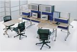 Metal Frame Panel Top Wooden Furniture Workstation Office Desk