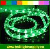 Clear PVC 12mm Diameter Round IP65 Green LED Rope