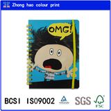 A5 Wire-O Book/Omg Cover Spiral Binding Notebook with Yello Elastic (150527004)