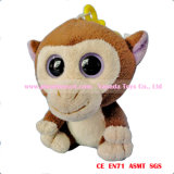 12cm Plush Keychain Stuffed Big Eye Monkey Toys