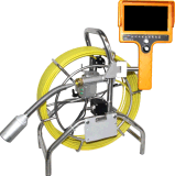 Self-Leveling & Locating & Meter Counter & Record Function Pipe Sewer Drain Inspection Camera with 7mm, 60m Push Rod