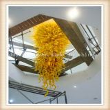 Yellow Blown Glass Pendant Chandelier Lighting for Decoration