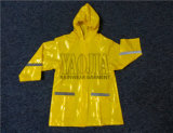 Yellow Color Waterproof Kids Rain Wear with Classic Design