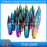 20 PCS M12X1.5 Neo Chrome Spiked Extended Tuner Lug Nuts