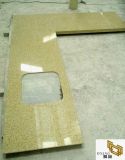 Beige Artificial Quartz Stone Countertops for Kitchen / Hospitality (YY-QC003)