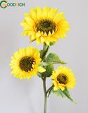 Silk Sunflower Artificial Flower with 3 Heads