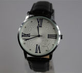 Watch Stainless Steel Watch Leather Band Men Classic Watch Quartz Watch Ad81669m