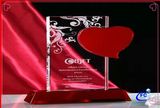 Heart Shape Red Crystal Crafts for Company (FC8883)