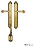 Luxury Antique Brass Villa Door Handle Lock (9393)