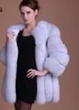 Fur Talk Luxury Natural Winter Fox Fur Coat