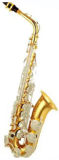 Gold Lacquer Nickel Plated Keys Alto Saxophone