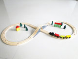 Wooden Toy, 31PCS Wooden Train Rail Set, Railway Train, Track Train, Slot Toys