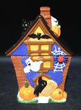 Ceramic Hand-Painted Halloween Cookie Jar