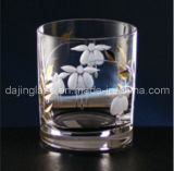 Crystal Tumbler with Cut and Sliver (G1209)