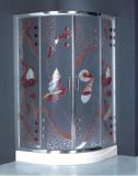 Special Design Tempered Glass Painting Shower Box (H018)