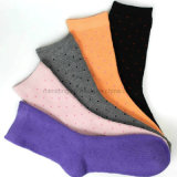 Full Terry Women Sock with Dots Ws-73