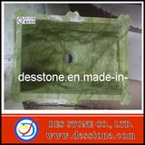 Natural Green Jade Marble Bathroom Sinks