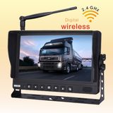 Car Monitor with Wireless Backup Camera Video Monitor Grain Cart, Horse Trailer, Livestock, Tractor, Combine, RV - Universal, Waterproof, up to 4 Camera