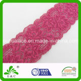 New Arrival Plate Style Exquisite Flower Pattern Stretch Elastic Lace