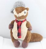 Soft Plush Christmas Quirrel Pet Dog Toy (HN-PT182)