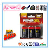 9V 6f22 Zinc Carbon Battery