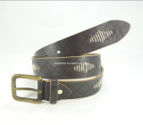 Fashionable Men Jeans Belt with Top Grain Leather