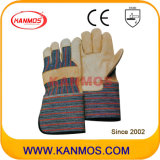 Long Cuff Cow Grain Leather Industrial Safety Work Gloves (120021L)