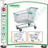 100L Zinc Shopping Trolley with Lower Bottom