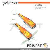 Custom Image Bottle Shape Multi Metal Key Chains (K-7280)