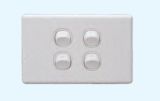 AS/NZS Vertical 4 Gang1 or 2 Way Clipsal Style Wall Switch One/Two Ways PVC Wall Switch