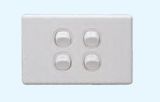 AS/NZS Vertical 4 Gang1 or 2 Way Clipsal Style Wall Switch One/Two Ways PVC Wall Switch