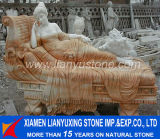 Yellow Marble Carving for Decoration
