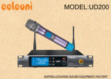 Long Working Distance UHF Pll True Diversity Wireless Microphone