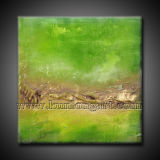 Framed Green Modern Artwork Canvas Oil Painting for Wall Decoration